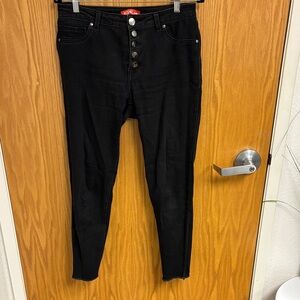 Astor Denim Black High-Rise Button-Fly skinny Women’s Jeans